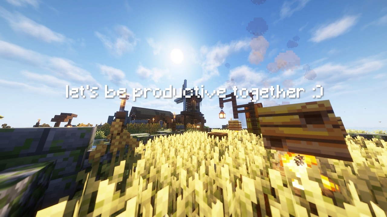 Minecraft Spring Ambience 🎡 Cozy Windmill & Morning Sun | Détente Champêtre