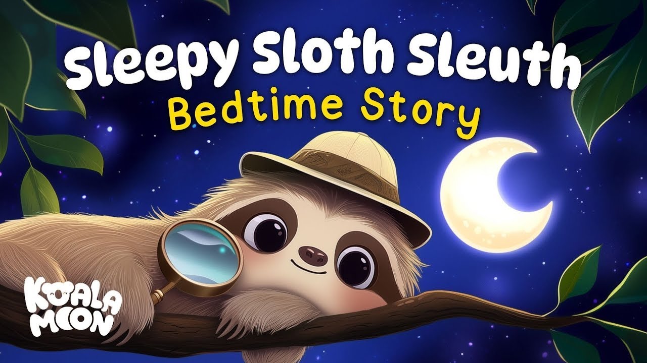 🦥 The Sleepy Sloth Sleuth 🦥 Calming Bedtime Story for Kids with Relaxing Music | Koala Moon