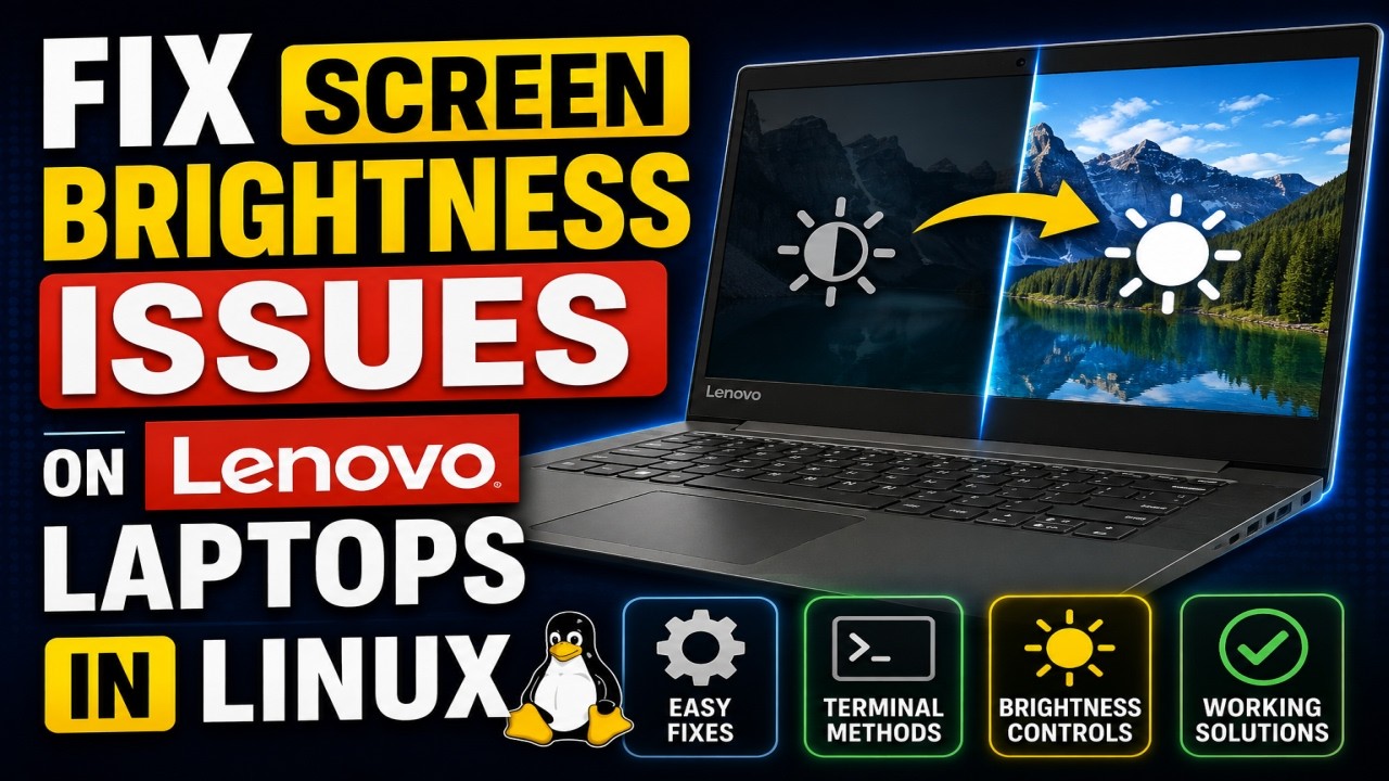 Как исправить проблемы с яркостью экрана на ноутбуках Lenovo в Linux