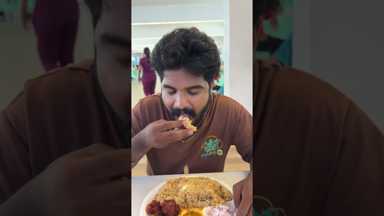 Saveetha Dental Hospital Canteen Chicken 65 Biryani 😭😂 | Part 2 #vedhavlogs #food