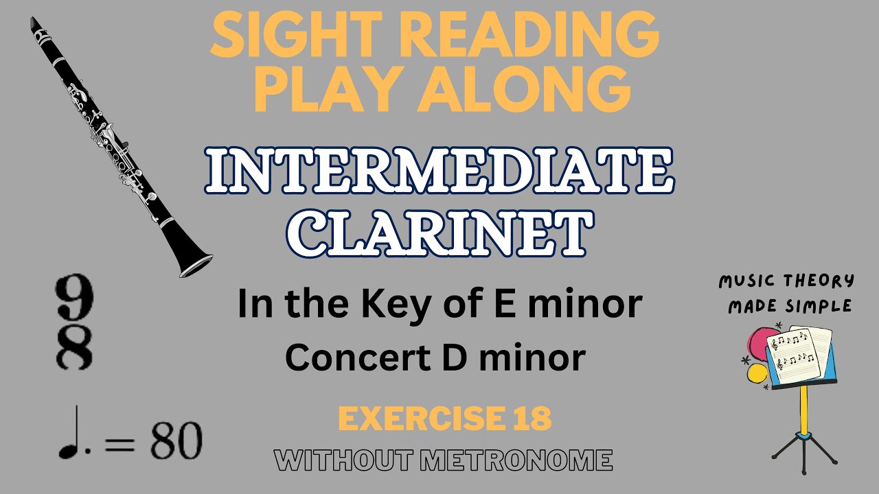 🎶CLARINET 9/8 PLAY-ALONG - no metronome 🎶