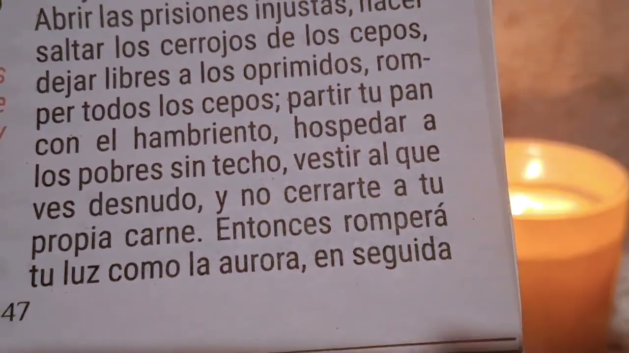 Viernes 20 de Febrero, 2026. Lectura de los 5 Minutos de Oración en el Hogar 