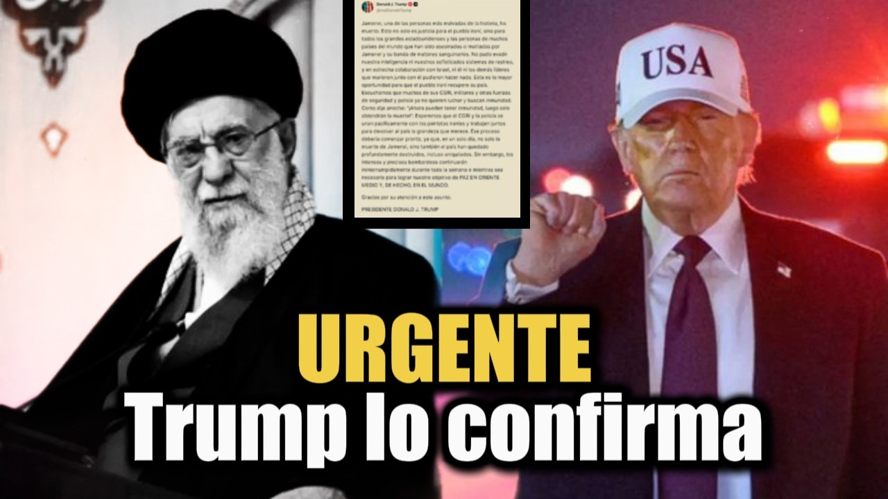 🛑Trump confirma muerte de Alí Jamenei tras ataques conjuntos con Israel 👇