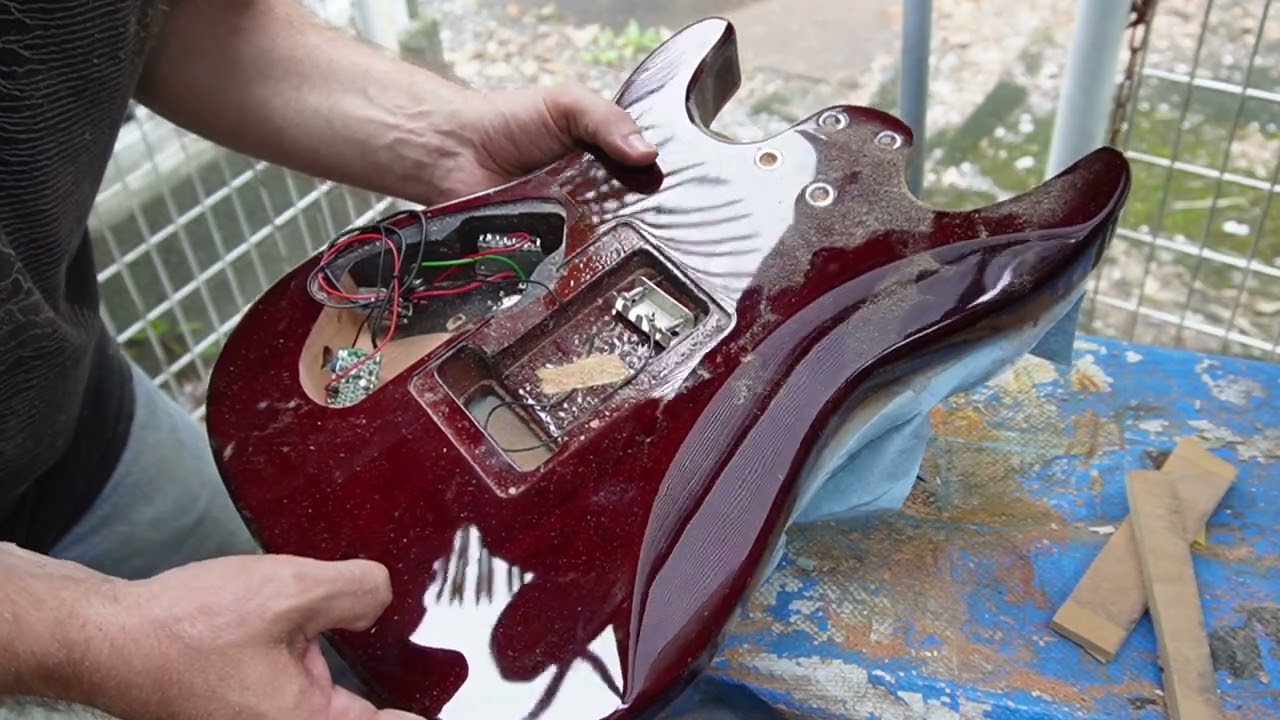 Installing a Piezo Bridge in a Harley Benton Fusion III