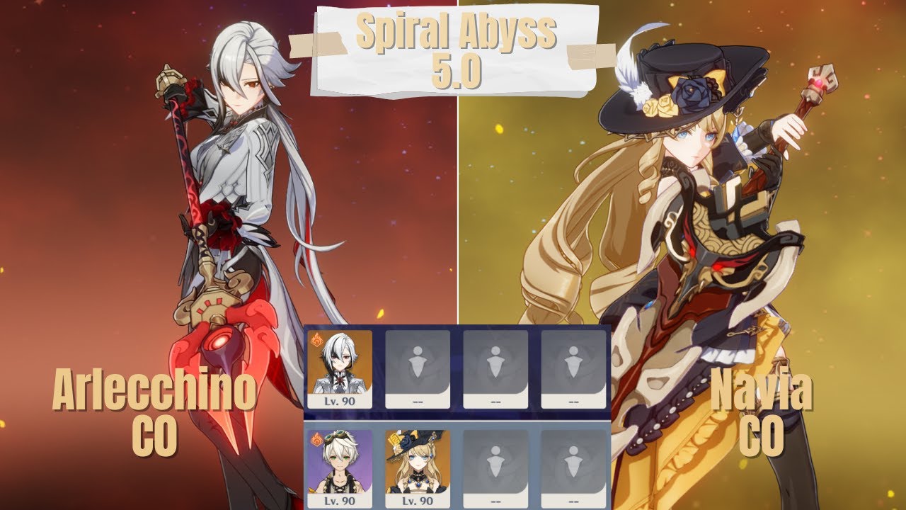 C0R0 Arlecchino Solo & C0R0 Navia Duo Spiral Abyss 5.0