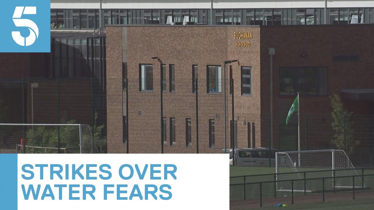 Teachers strike over toxic water concerns at Scottish school | 5 News