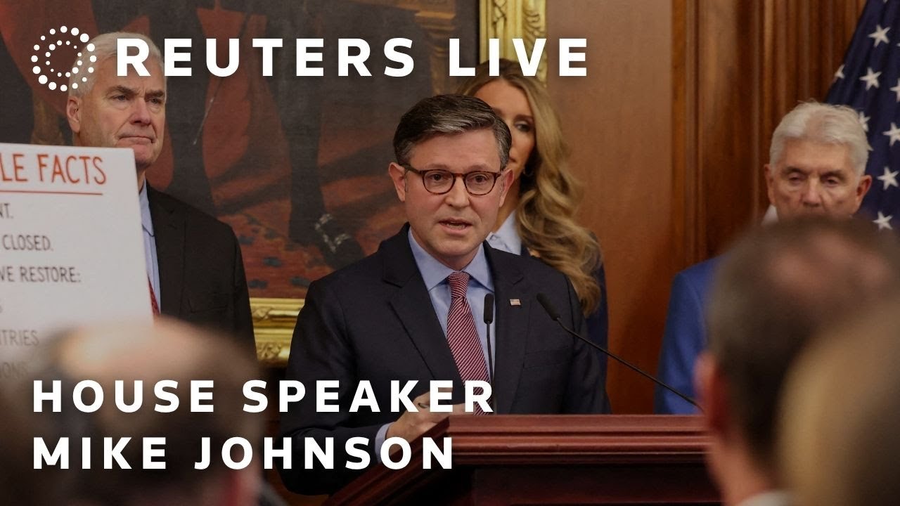 LIVE: US House Speaker Mike Johnson holds a news conference