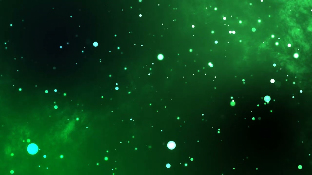 Green Particles Background 4K | Free Motion Graphics Background