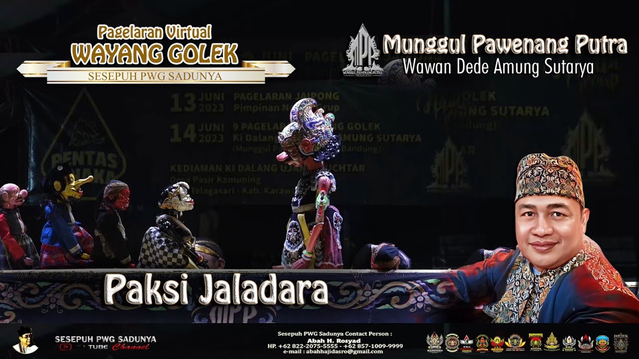 WAYANG GOLEK MUNGGUL PAWENANG PUTRA,WAWAN DEDE AMUNG SUTARYA ( CARIOS PAKSI JALADARA ).
