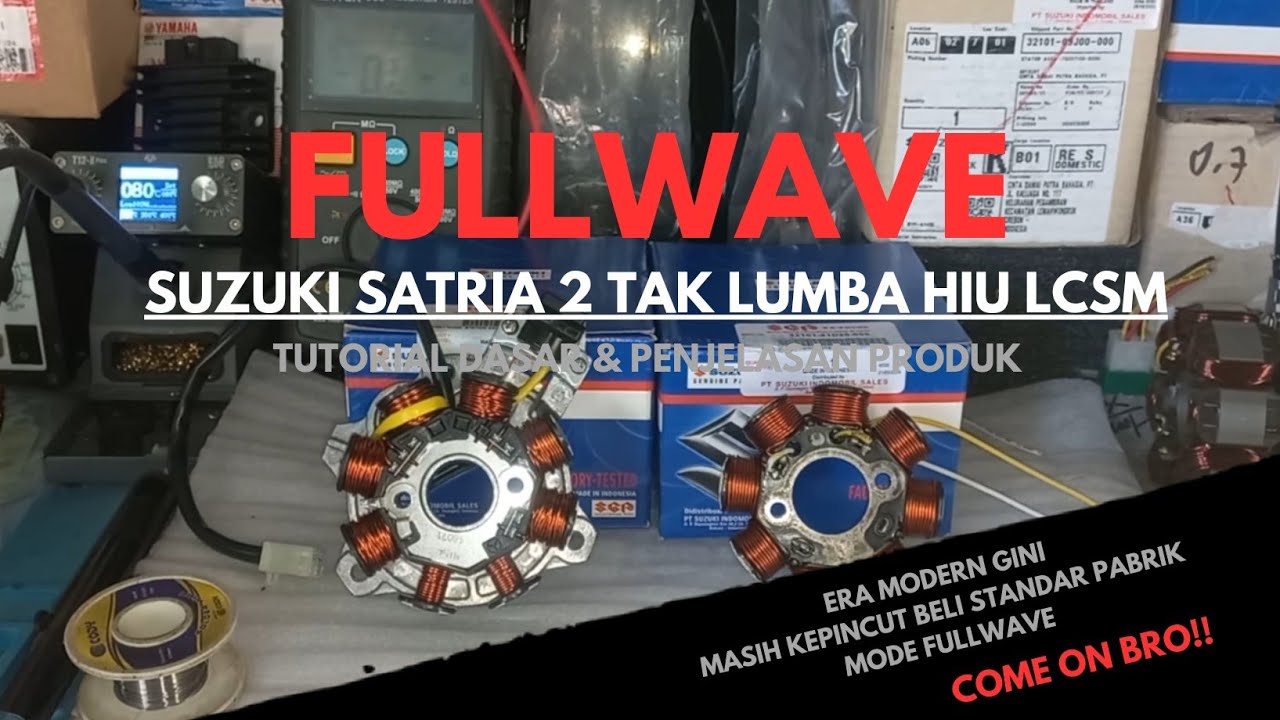 Fullwave satria 2 tak r lumba | satria hiu lscm (lilitan standar pabrik mode Fullwave)