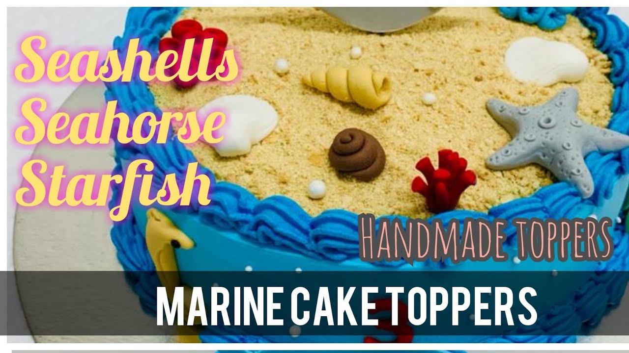 Beach theme cake toppers tutorial