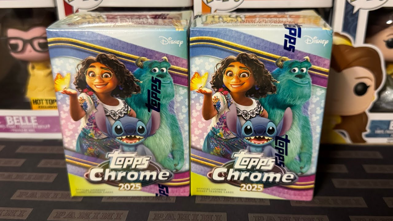 Открытие коробки с бластерами Chrome 2025 от Disney Topps!