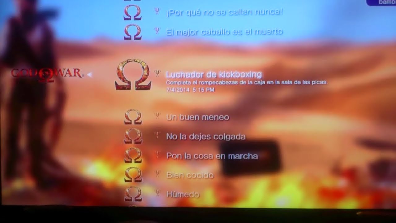 Trofeos de God of War / Playstation 3