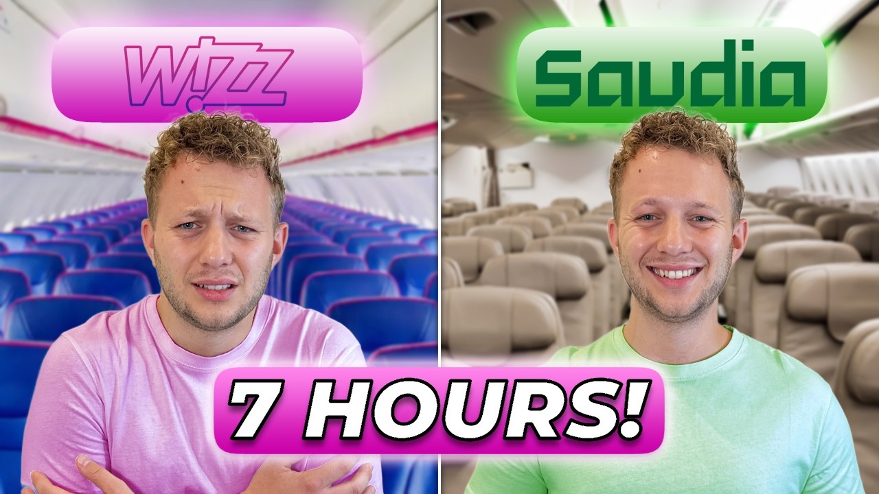 I flew Wizz Air’s LONGEST flight - A321XLR to Jeddah (vs Saudia)