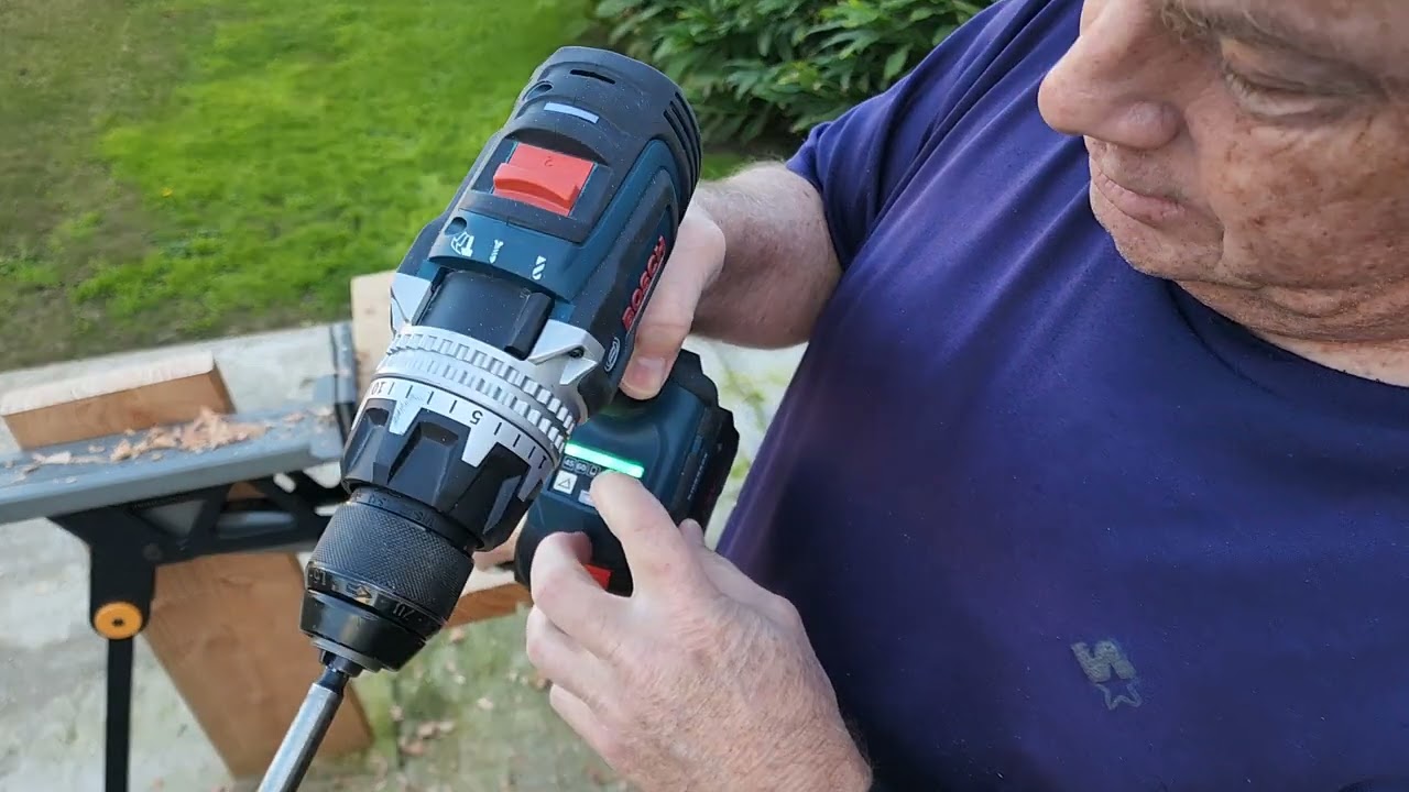 Drill power test. Don't try this at home, almost broke my wrist.