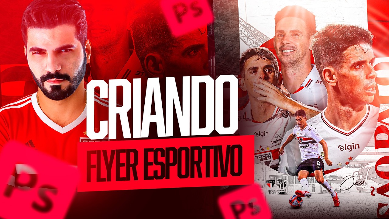 PHOTOSHOP -  COMO CRIAR FLYER ESPORTIVO