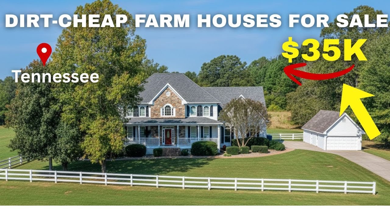 10 DIRT CHEAP TENNESSEE Farmhouses with Massive ACREAGE You can BUY!