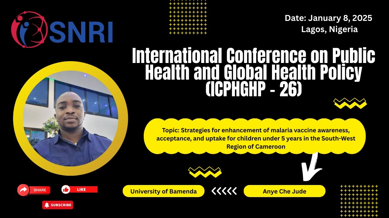 SNRI - Malaria Vaccine Awareness, Acceptance, and Uptake in Children Under 5 in Cameroon
