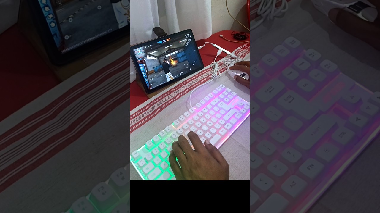 Testing Free Fire with Keyboard & Mouse | Best Tablet Gaming Setup! #shorts #freefire #na10x