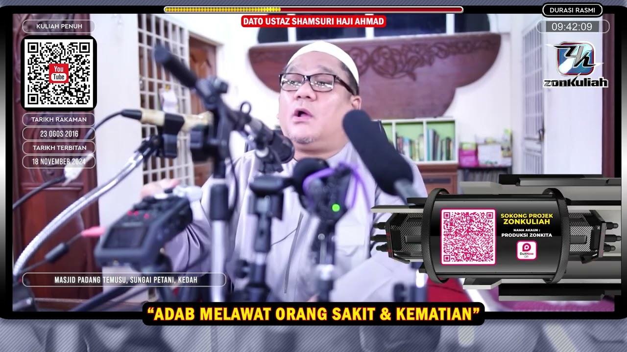 TAZKIRAH : Adab Melawat Orang Sakit (Atau Mati) & Benarkah Ada Tanda Kematian - Ustaz Shamsuri Ahmad