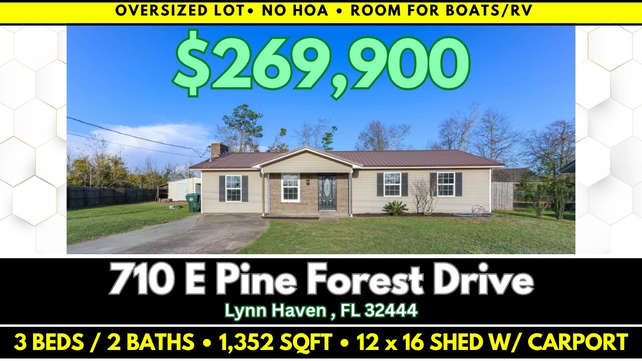 710 E Pine Forest Drive &mdash; Lynn Haven, FL 32444 AI Listing Video | Bay County, Florida