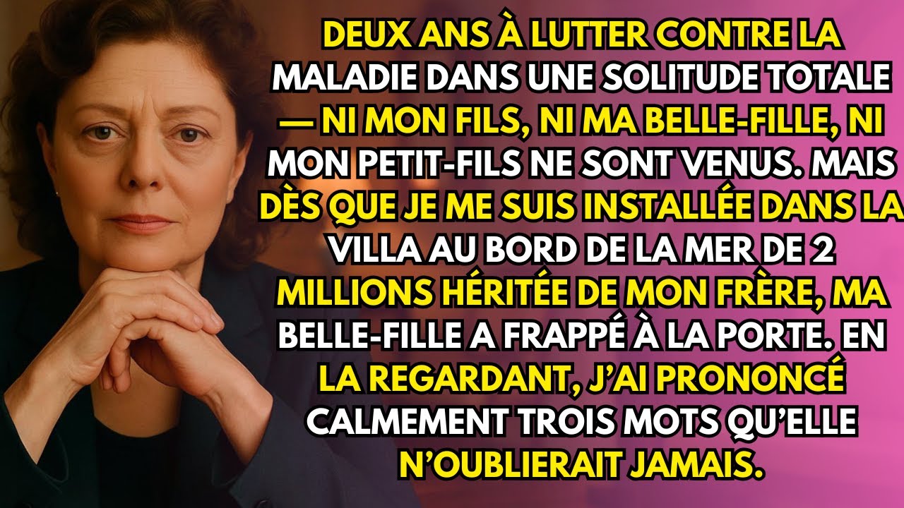 Deux ans à combattre la maladie, sans visite d’aucun proche. Ni mon fils, ni personne.