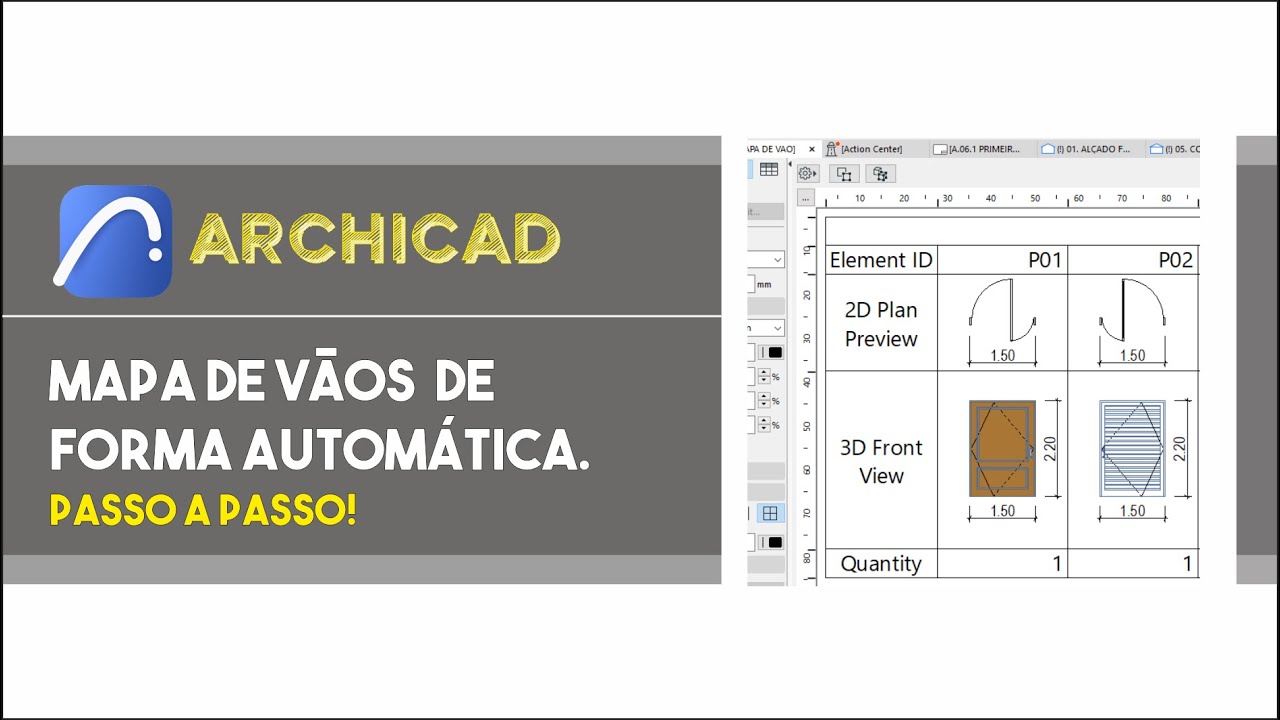 [PASSO A PASSO] COMO FAZER MAPA DE VÃO NO ARCHICAD DE FORMA AUTOMATICA