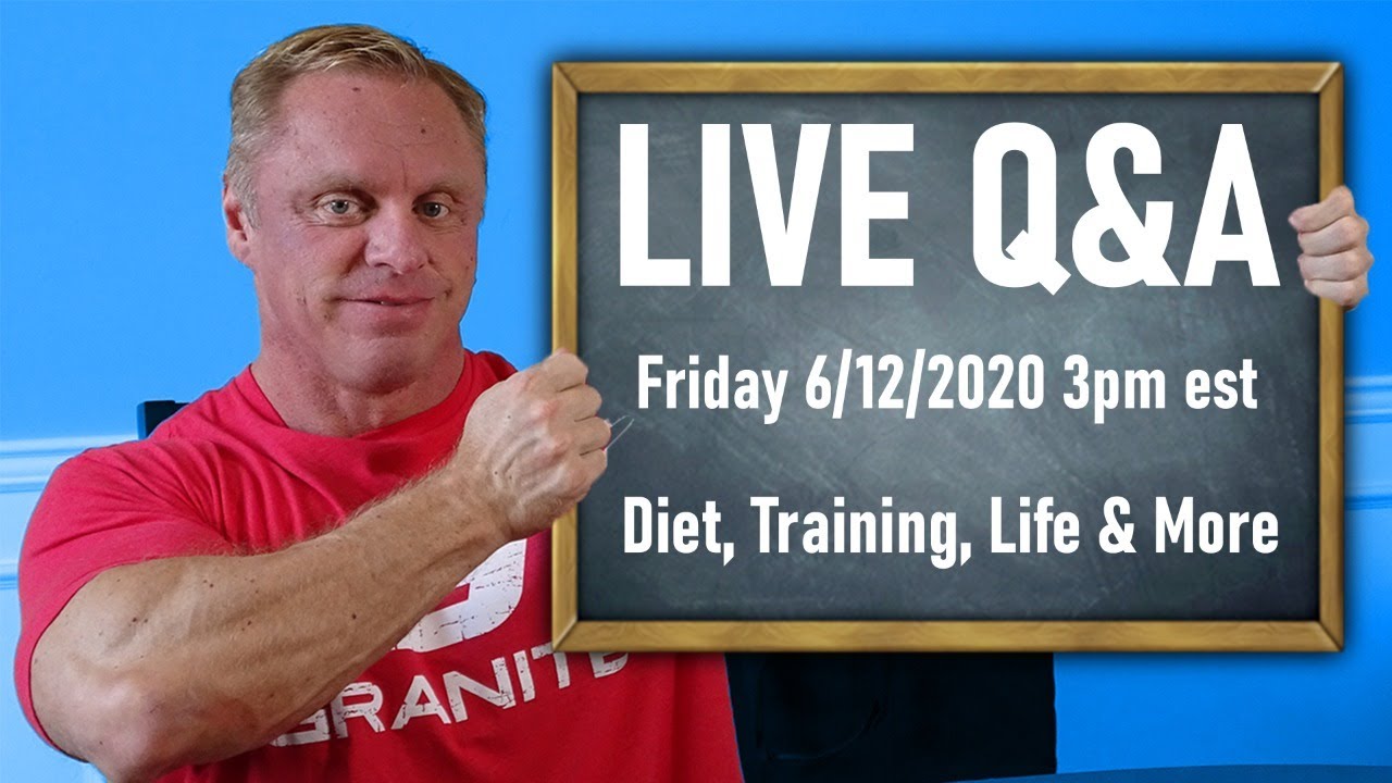 Live Q & A with John Meadows | Diet, Training, Health & More