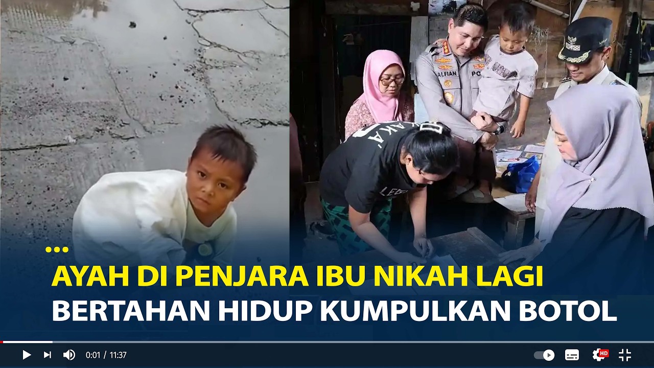 Ayah di Penjara Ibu Nikah Lagi, Bocah Bertahan Hidup Kumpulkan Botol