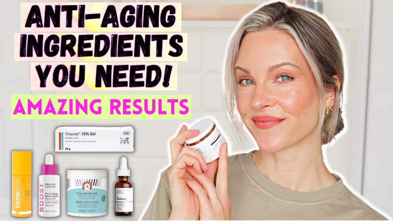 TOP 5 ANTI-AGING SKINCARE INGREDIENTS | WRINKLES, DARK SPOTS AND MORE | THESE ACTUALLY WORK!