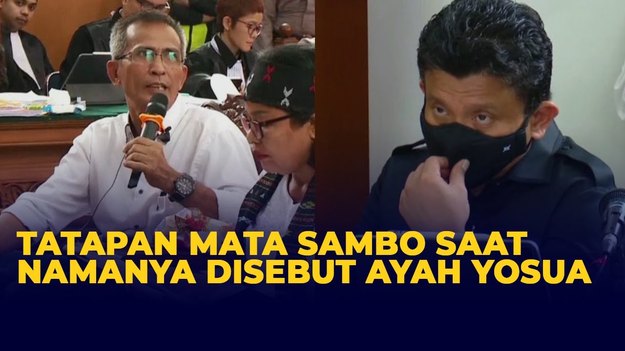 Tatapan Mata Sambo Saat Namanya Disebut Ayah Yosua di PN Jaksel