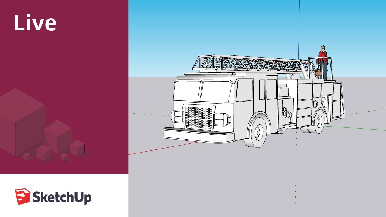 Modeling a Fire Truck Live in SketchUp!