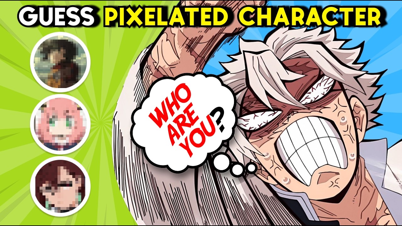 🧩 Can you guess these PIXELATED anime characters? | Anime Quiz