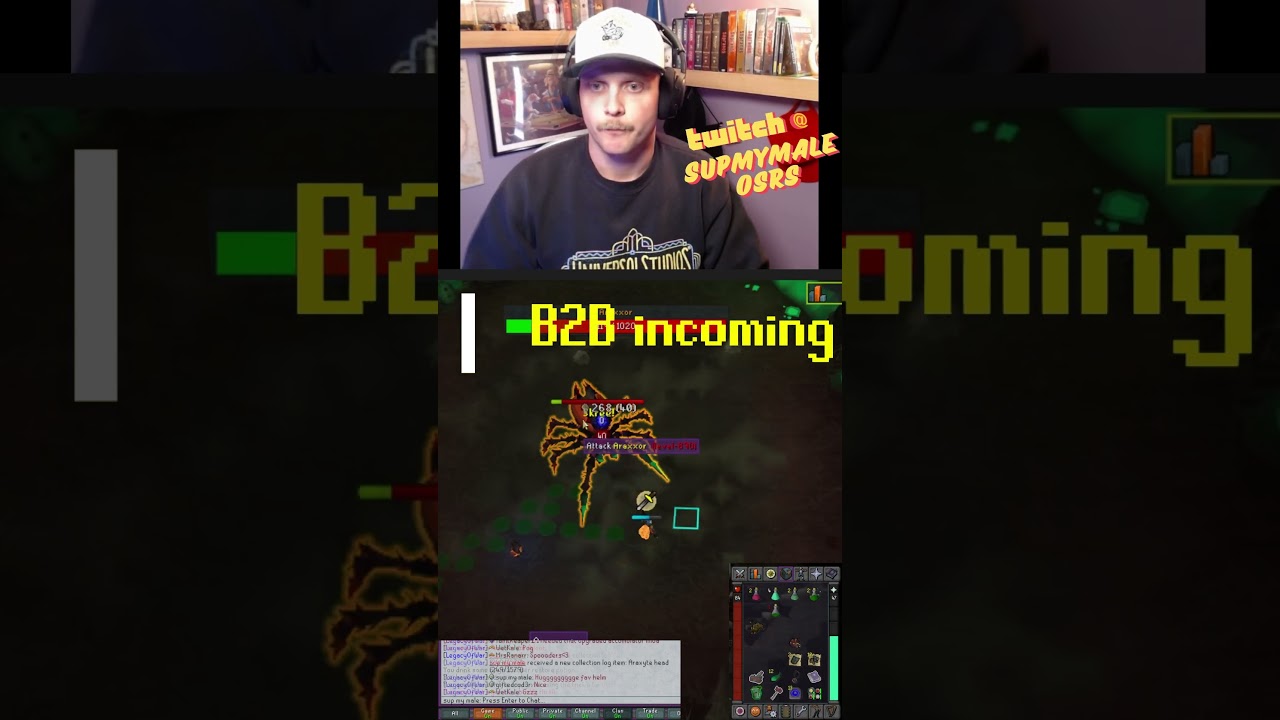 ARAXYTE HEAD AND B2B! CLOGGIN BAYBEEEE #osrs #oldschoolrunescape #twitch #supmymaleosrs