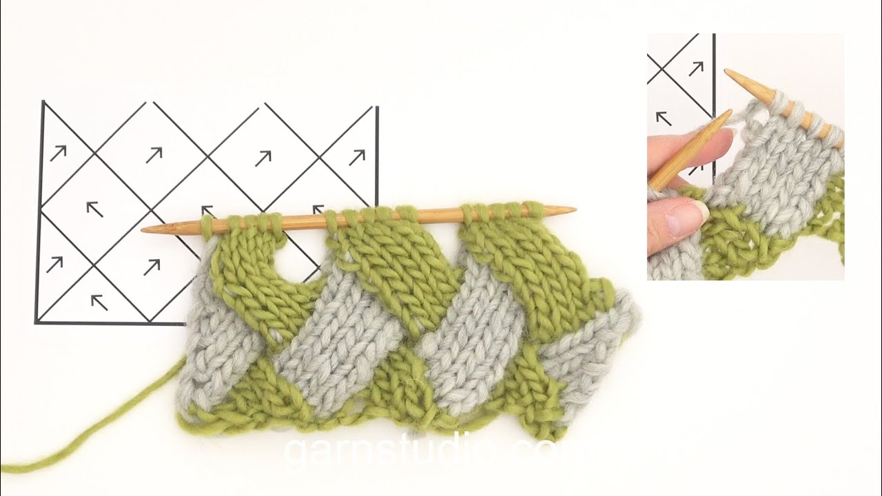 How to knit entrelac on straight needles
