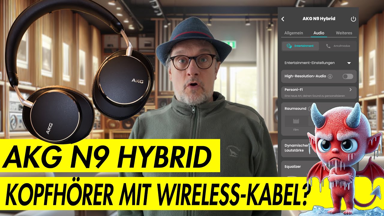 AKG N9 Hybrid: Kabelloser Over-Ear-Kopfhörer mit ANC im Test