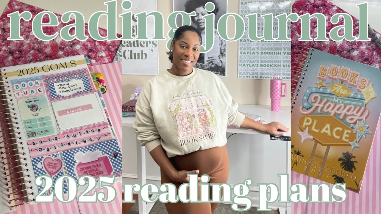 Bookish Goals for 2025 🪩🎀📓(reading journal flip through+25 books i want to read in 2025)
