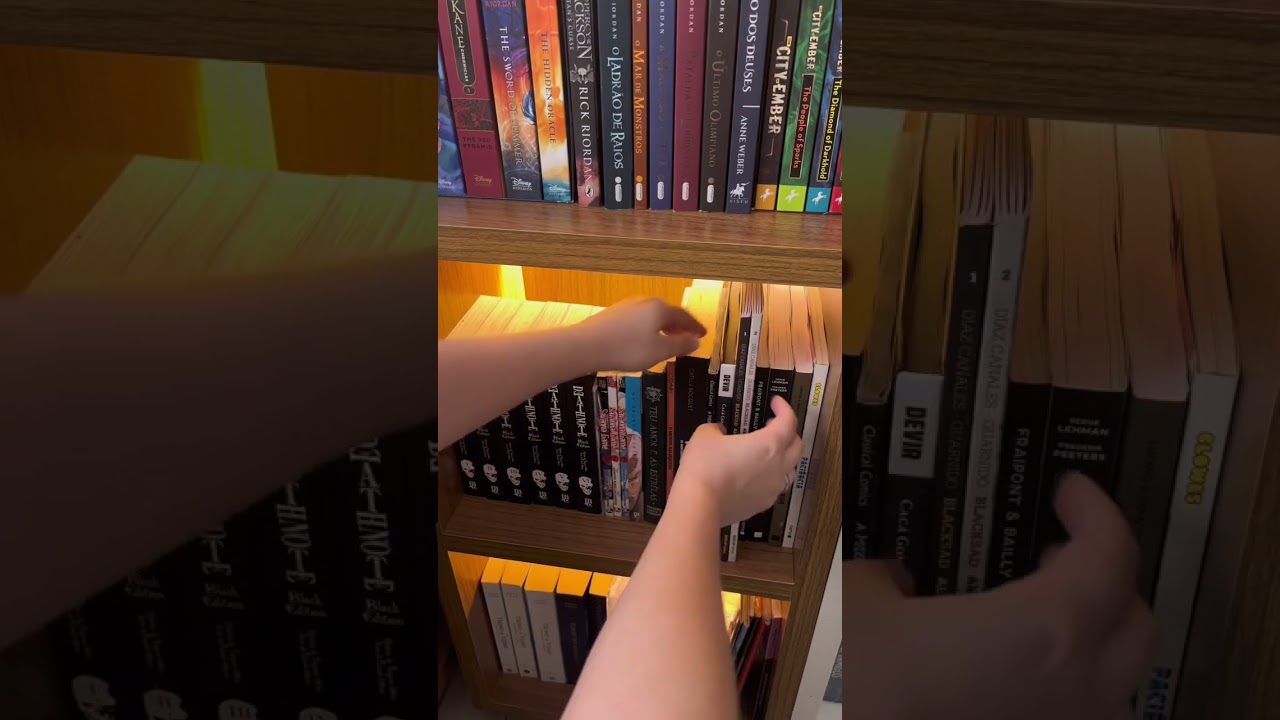 Organize os livros por tamanho
