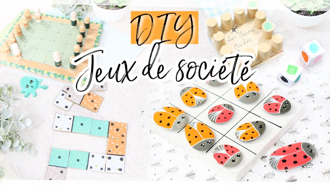 Jeux de société 🎲🎨🎠 DIY faciles et originaux