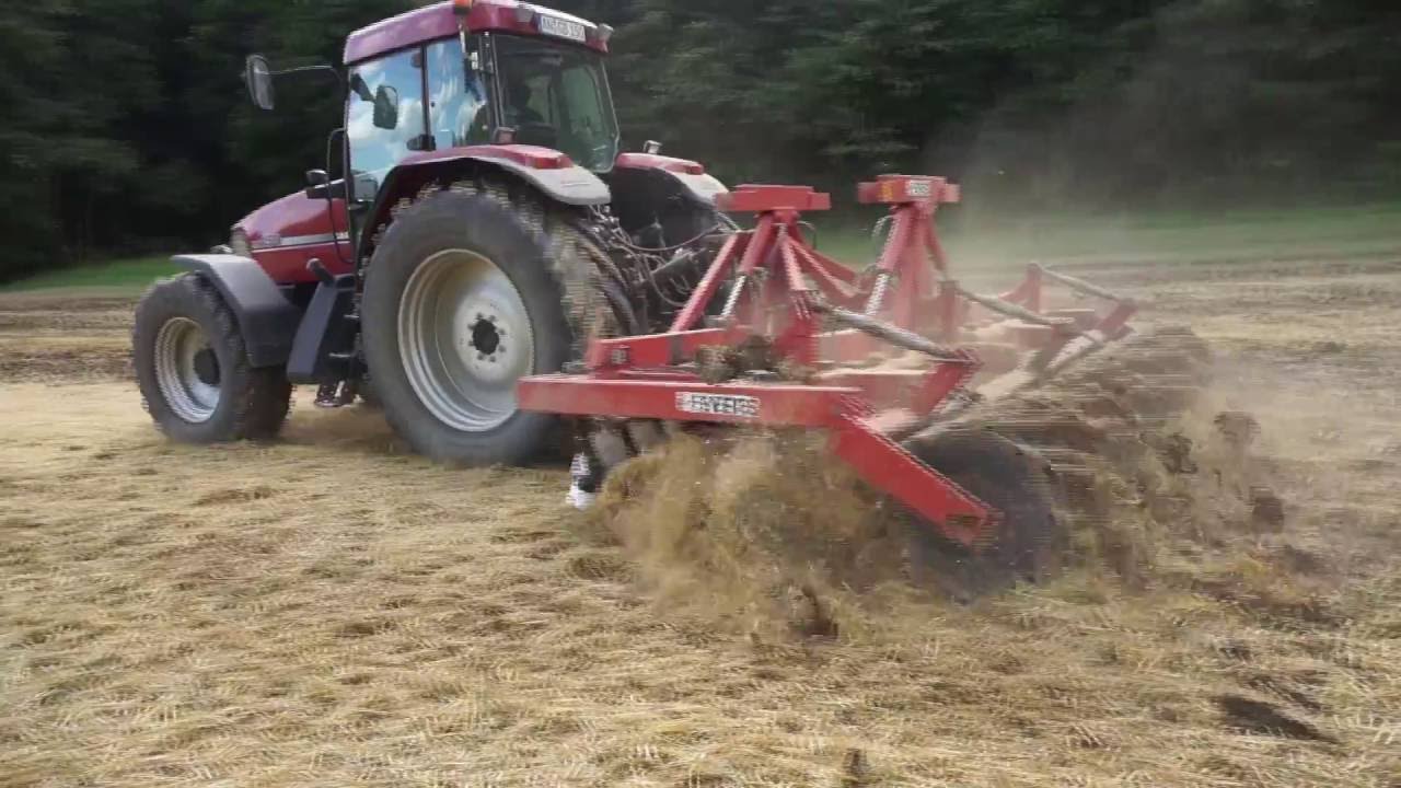 Scheiben mit Case IH MX 150 und Evers Scheibenegge | HD | Sound