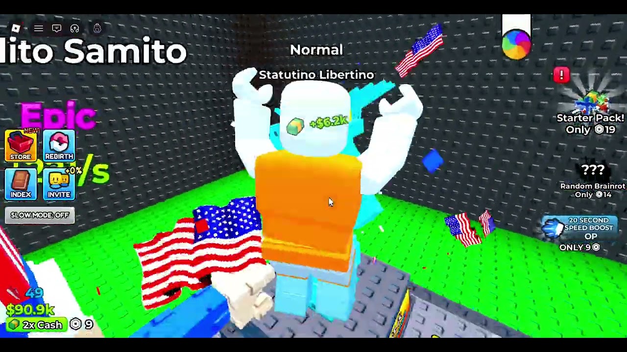 corre por los brainrot pero el piso se cae