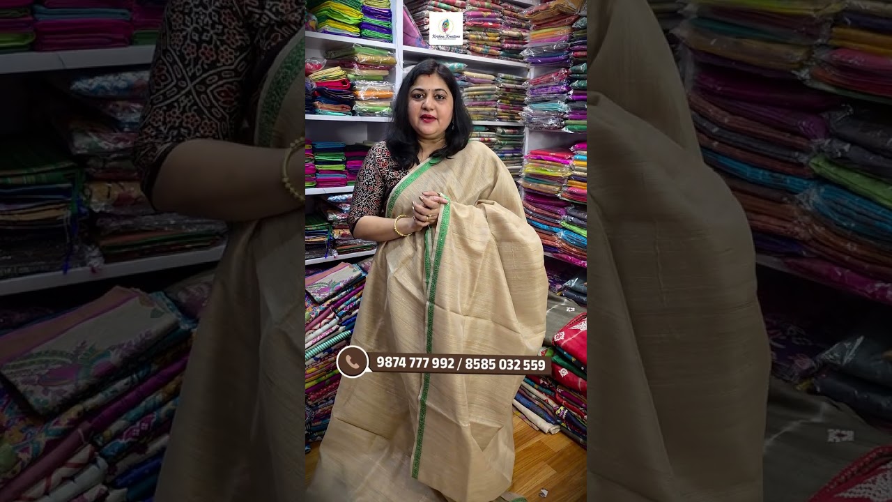 🧵 Best Thaan Silk Saree Manufacturer in Kolkata | With SILK MARK® | Krishna Kreations 🦚