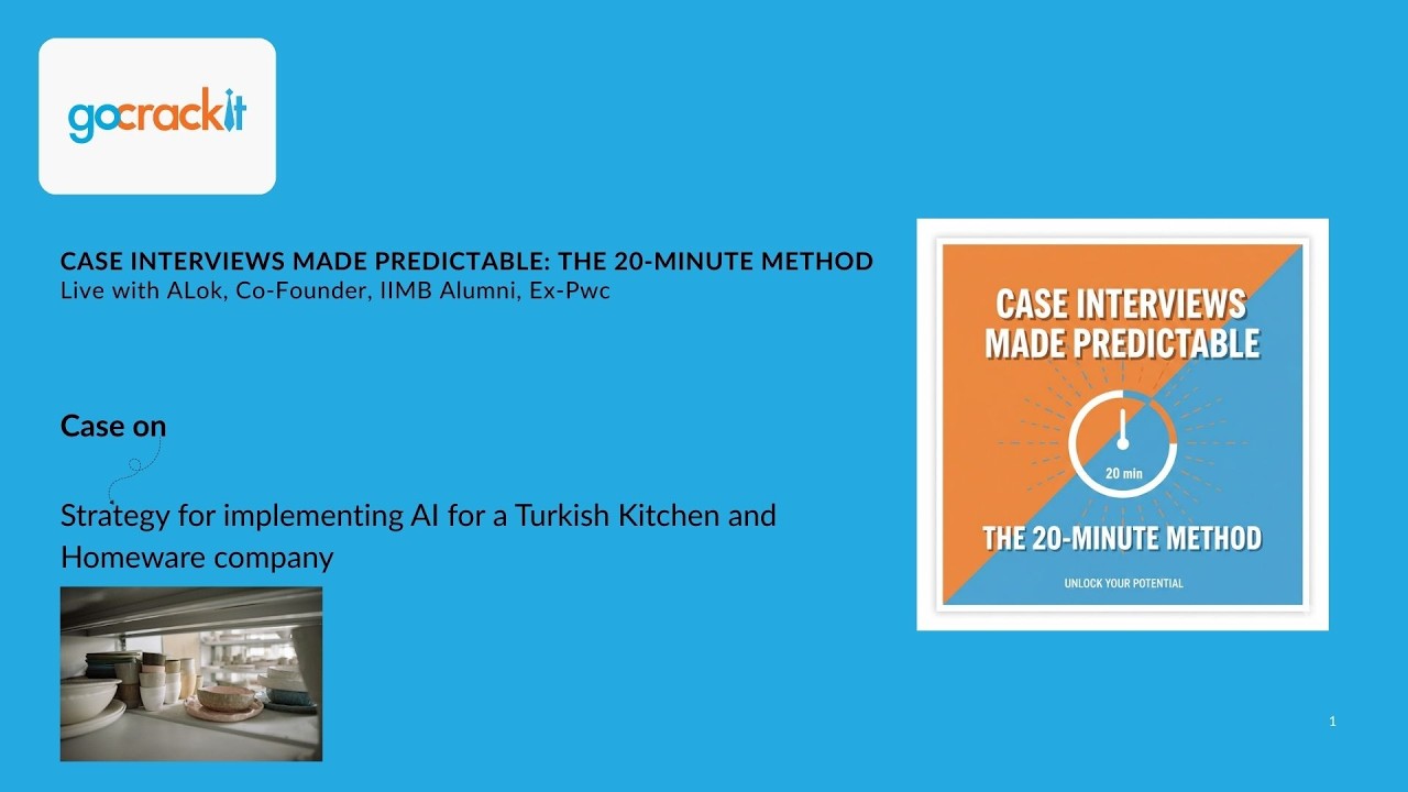 AI Strategy Case Interview | Retail & E-commerce | McKinsey, BCG, Bain Style Practice