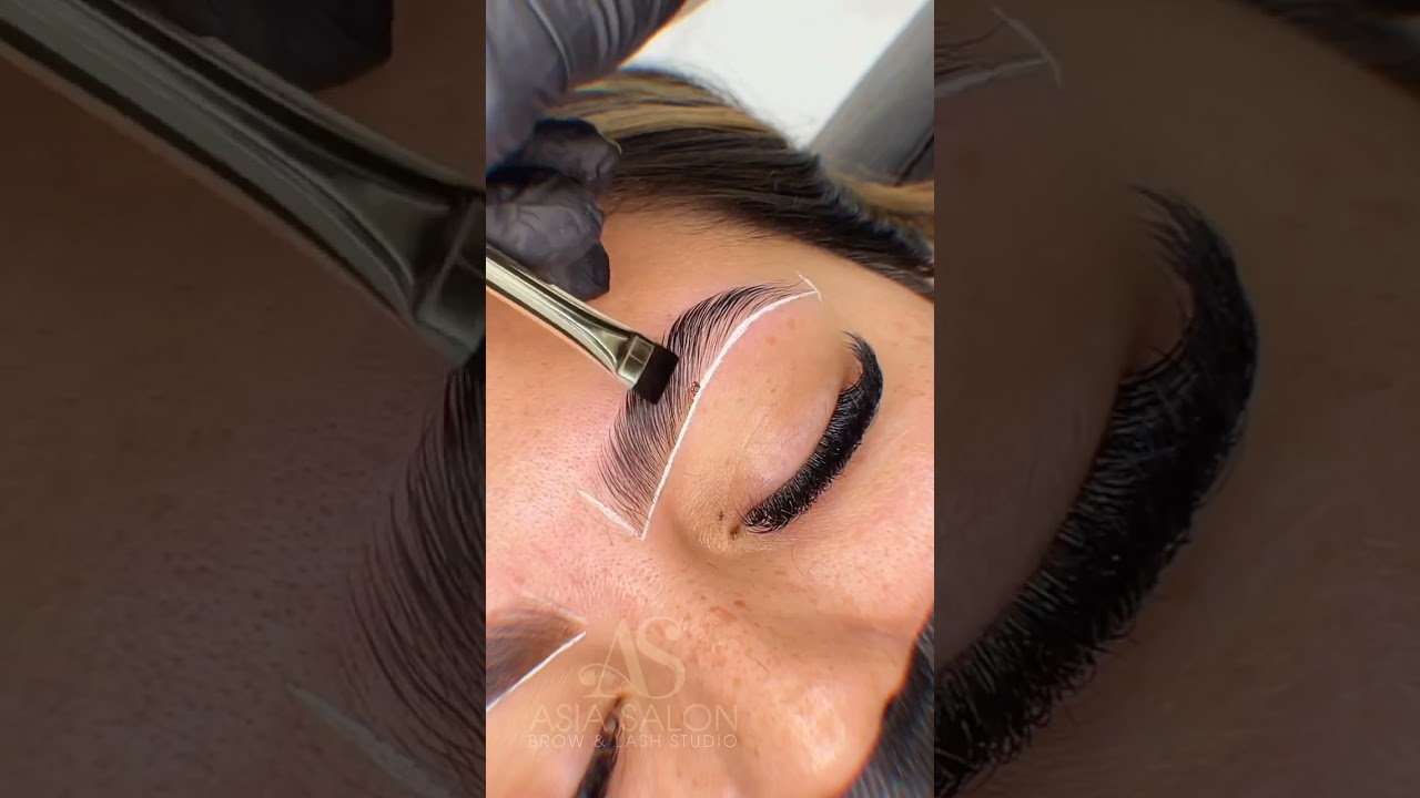 Brow Lamination e Tintura nas Sobrancelhas