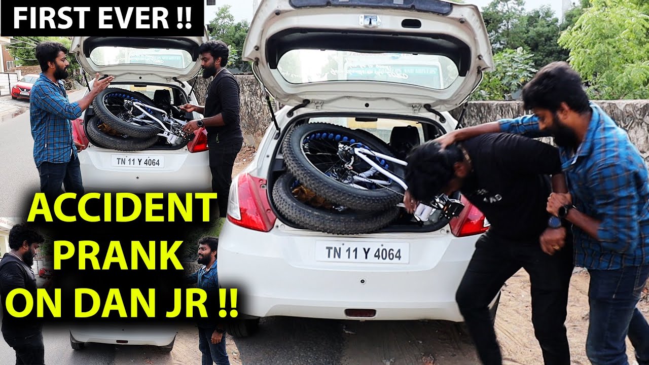 Broken Cycle!! Prank on DAN JR | Unboxing 🔥White Monster🔥 Fat Tyre Cycle