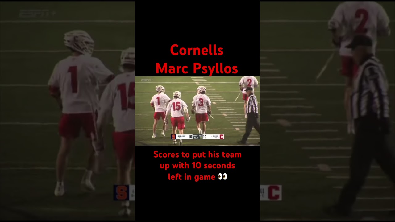 Marc Psyllos | FO Goal vs Syracuse | 2024 NCAA Season | Cornell Mens Lacrosse | 
