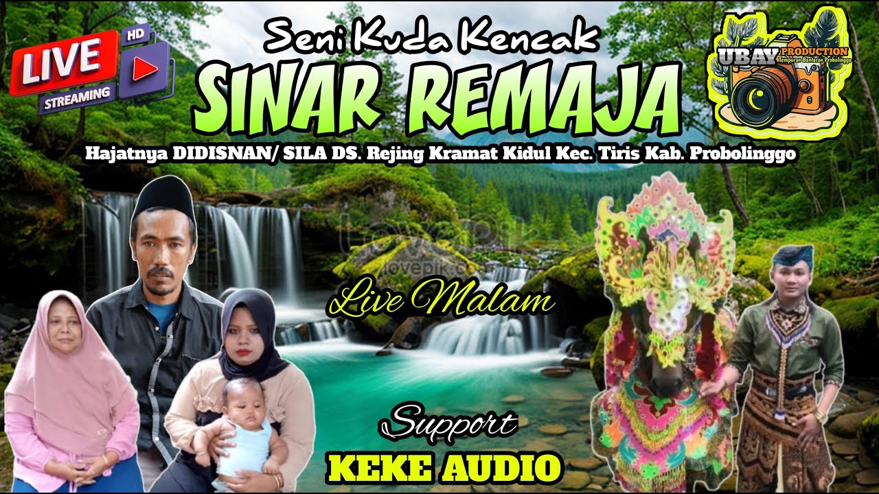 LIVE STREAMING KUDA KENCAK SINAR REMAJA DI HAJATNYA BPK DIDISNAN ALAMAT DS REJING TIRIS PROBOLINGGO