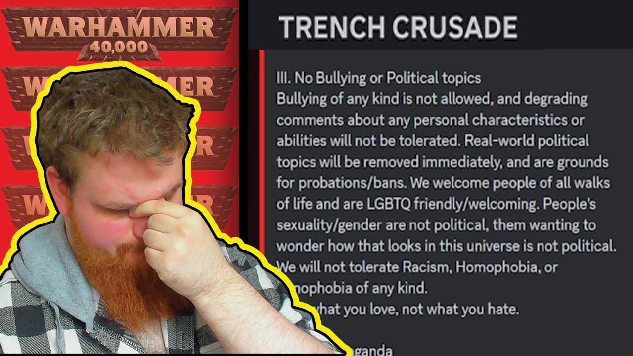 Official Trench Crusade Discord Bans All Politics EXCEPT WOKE Politics