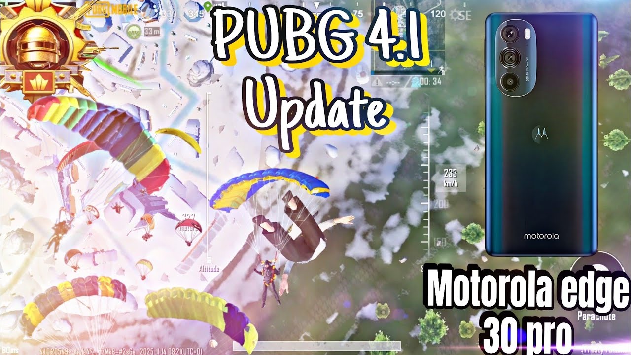 🔥 Motorola Edge 30 Pro PUBG Test | New 4.1 Update 