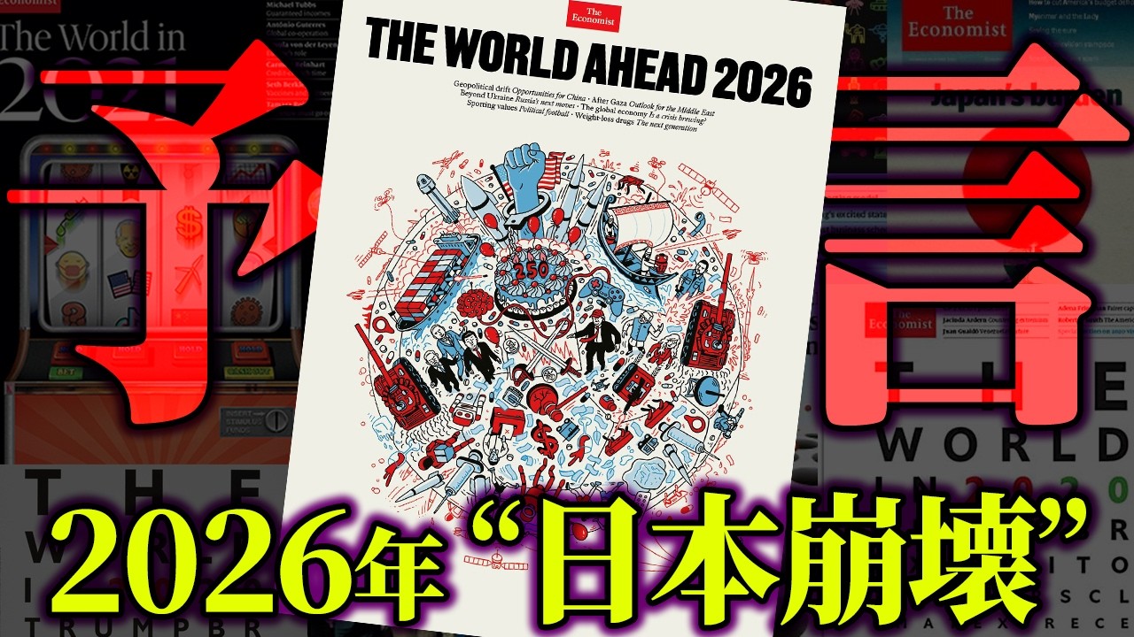 2026年恐怖の予言。的中しまくるエコノミスト誌の表紙に描かれた世界の未来がヤバすぎる&hellip;【 都市伝説 予言 エコノミスト誌 考察 】
